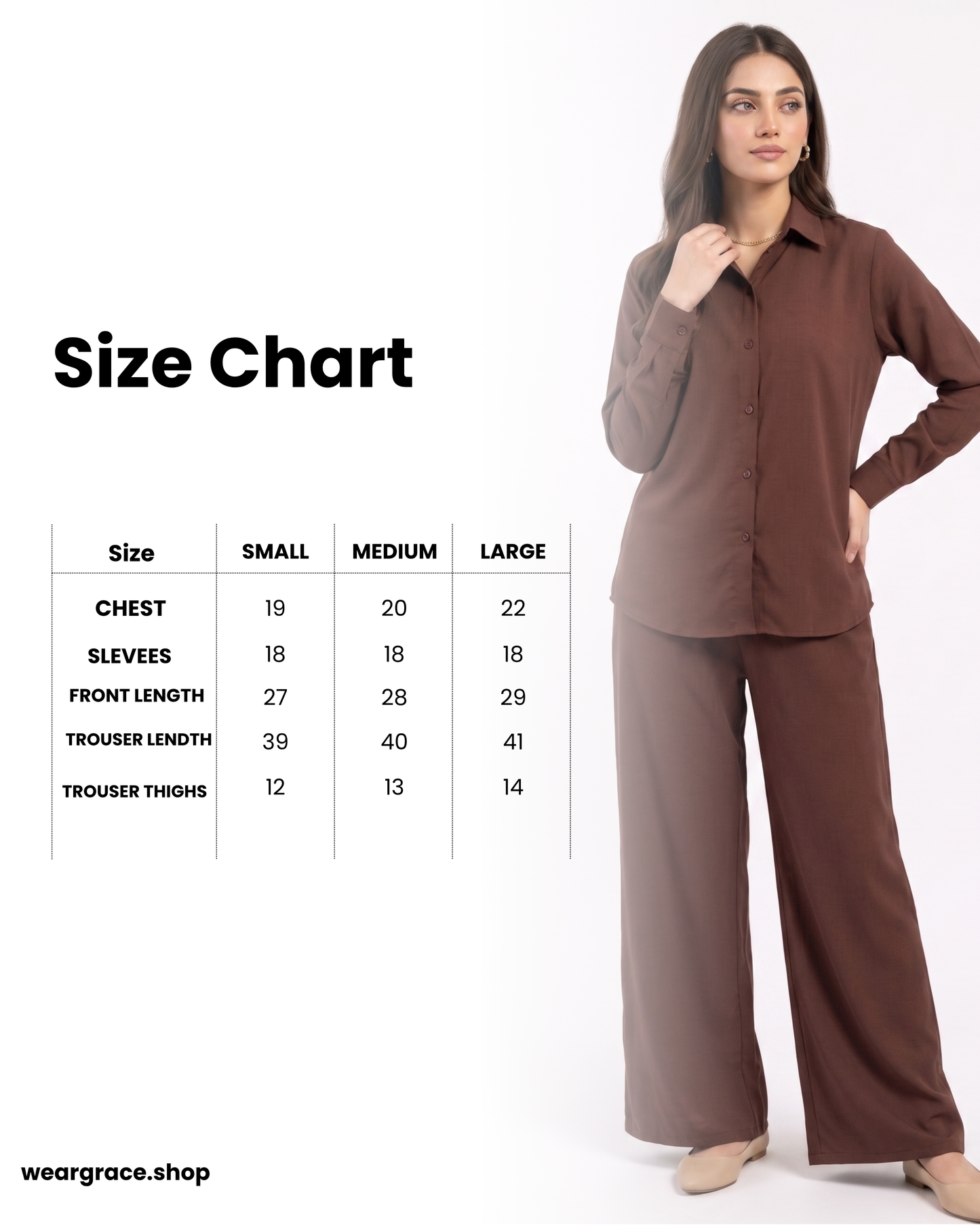 Brown 2 piece co ord set