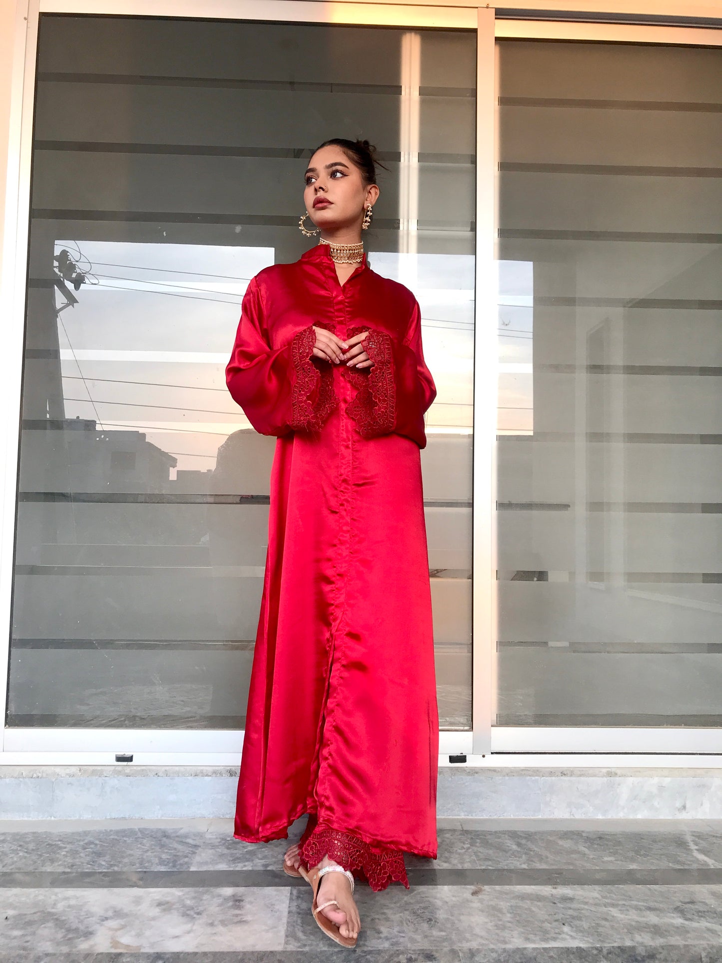 Ruby Red | Stitched 2 Piece