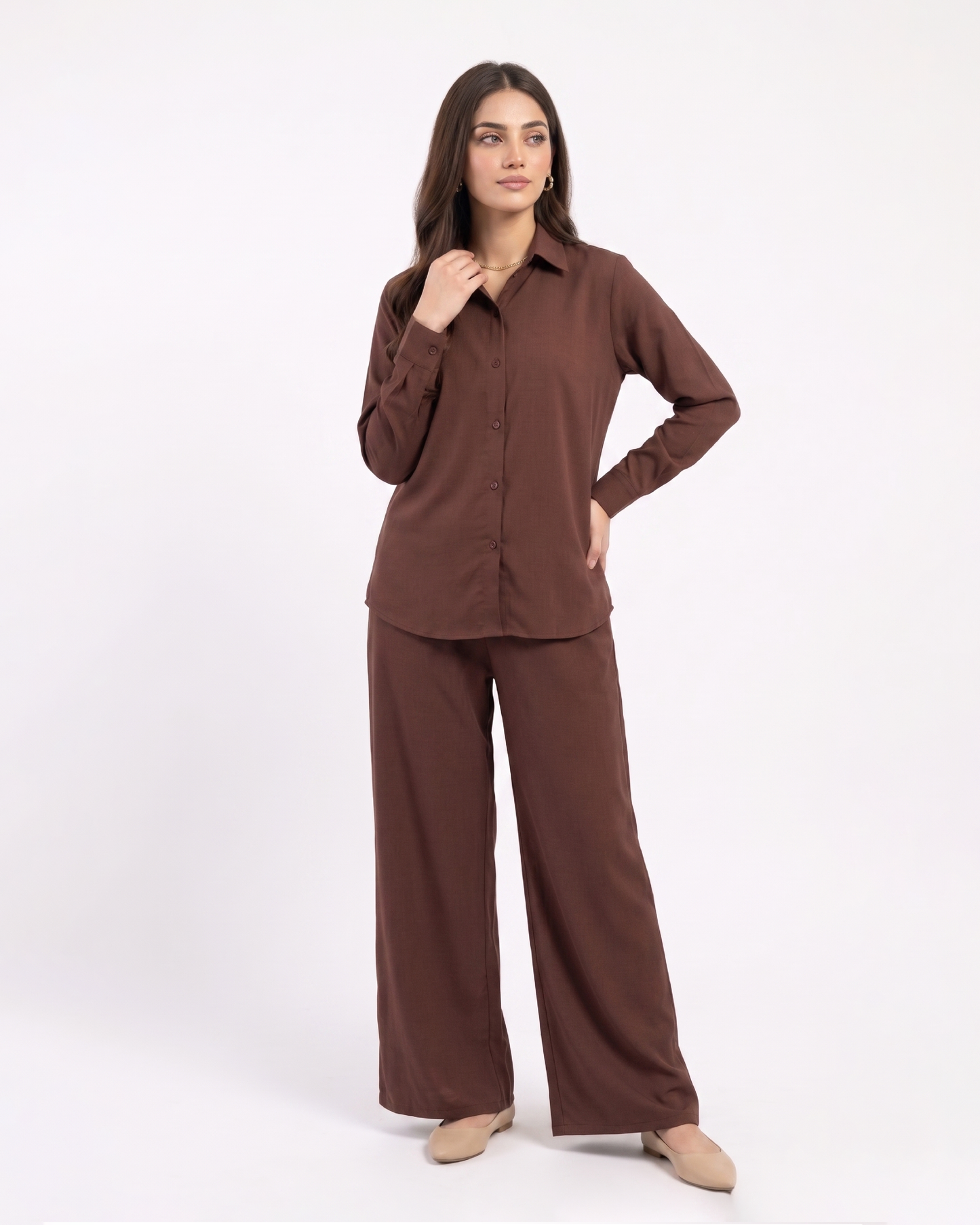 Brown 2 piece co ord set