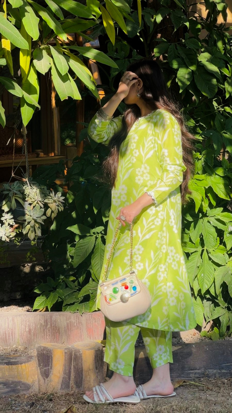 Green Blossom | Stitched 2 Piece