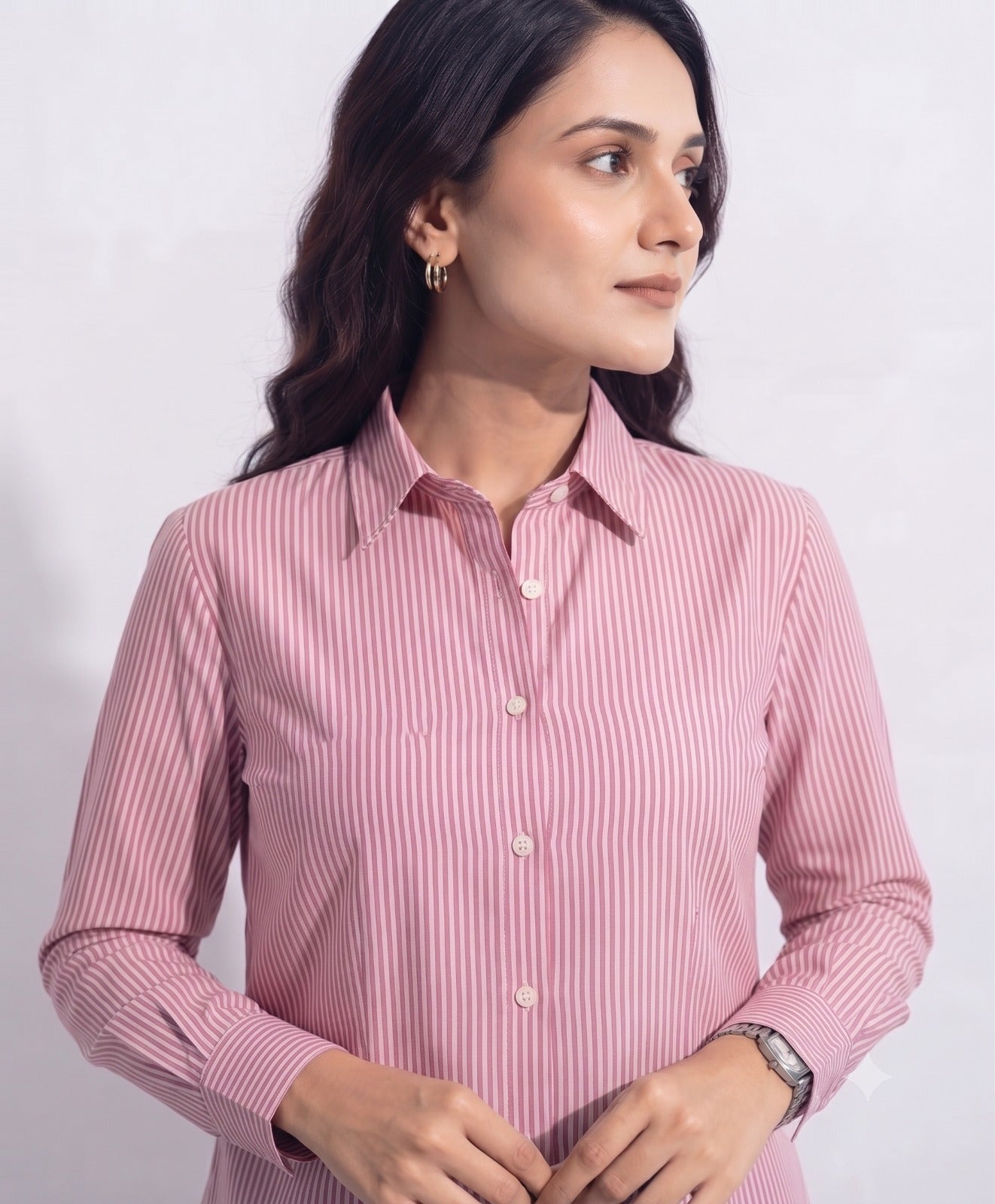 Pink Classic Button Down Shirt
