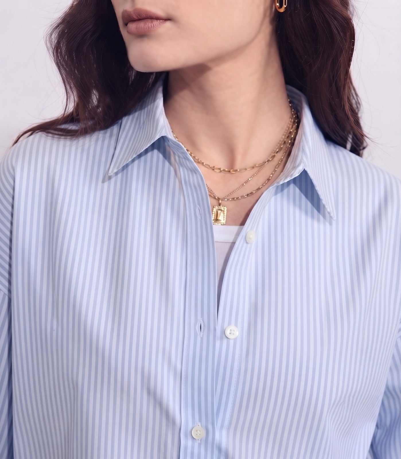 Blue Classic Button Down Shirt
