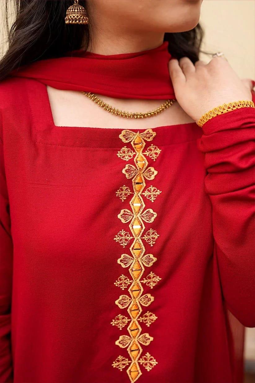 Ruby Elegance – 3-Piece